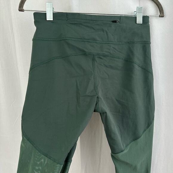 Nike Dri Fit Mesh Green Full Length Leggings Womens Size Small - Picture 6 of 6